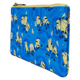 Loungefly Despicable Me Minions All-Over Print Nylon Zipper Pouch Wristlet