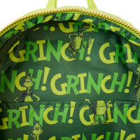 Loungefly Dr. Seuss' How The Grinch Stole Christmas! Plush Cosplay Light Up Mini Backpack