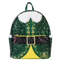 Loungefly Elf Buddy Sequin Cosplay Mini Backpack