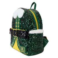 Loungefly Elf Buddy Sequin Cosplay Mini Backpack