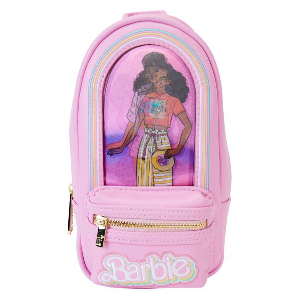 Loungefly Barbie 65th Anniversary Doll Box Triple Lenticular Mini Backpack Pencil Case