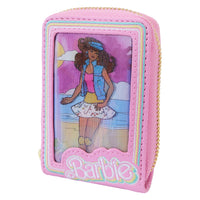 Loungefly Barbie 65th Anniversary Doll Box Triple Lenticular Zip Around Wallet