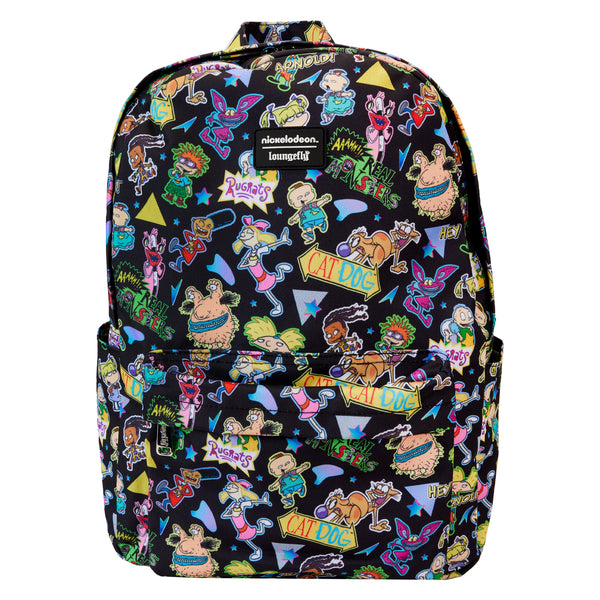 Loungefly Nickelodeon Character All-Over Print Nylon Full-Size Backpack