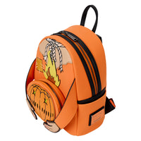 Loungefly Trick 'R Treat Flaming Pumpkin Head Sam Light Up Glow Mini Backpack