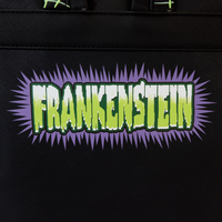 Loungefly Universal Monsters Frankenstein Mask Glow Mini Backpack With Coin Bag