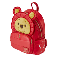 Loungefly Disney Winnie the Pooh Rainy Day Puffer Jacket Cosplay Mini Backpack