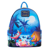 Loungefly Disney Stitch Camping Cuties Glow Mini Backpack