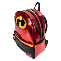 Loungefly Pixar The Incredibles 20th Anniversary Light Up Metallic Cosplay Mini Backpack with Coin Bag