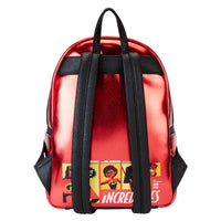 Loungefly Pixar The Incredibles 20th Anniversary Light Up Metallic Cosplay Mini Backpack with Coin Bag