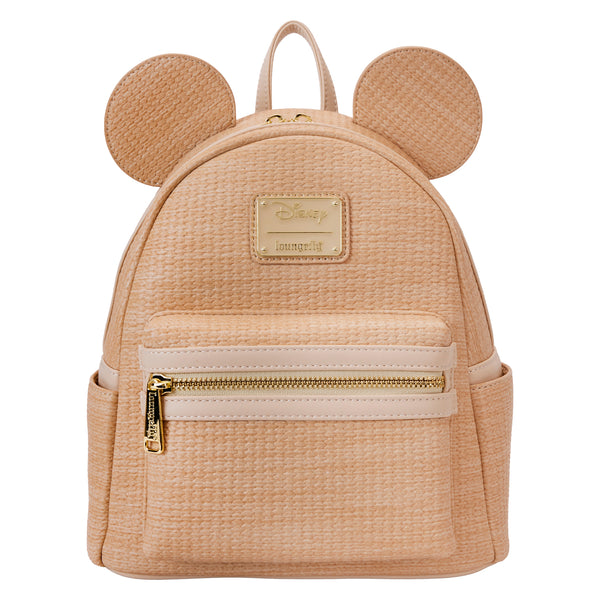 Loungefly Disney Mickey Mouse Woven Texture Mini Backpack