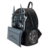 Loungefly Disney The Haunted Mansion Gargoyle Wallpaper Light Up Glow Mini Backpack