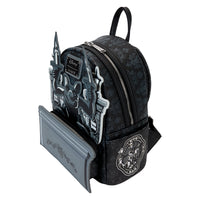 Loungefly Disney The Haunted Mansion Gargoyle Wallpaper Light Up Glow Mini Backpack