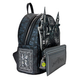 Loungefly Disney The Haunted Mansion Gargoyle Wallpaper Light Up Glow Mini Backpack