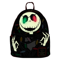 Loungefly Disney The Nightmare Before Christmas Jack Wrapped In Lights Light Up Glow Mini Backpack