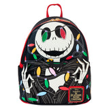 Loungefly Disney The Nightmare Before Christmas Jack Wrapped In Lights Light Up Glow Mini Backpack