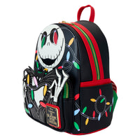 Loungefly Disney The Nightmare Before Christmas Jack Wrapped In Lights Light Up Glow Mini Backpack