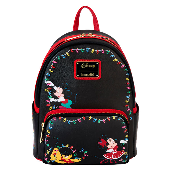 Loungefly Disney Mickey & Friends Christmas Light Decorations Light Up Mini Backpack