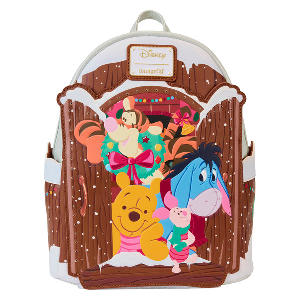 Loungefly Disney Winnie The Pooh & Friends Christmas Greetings Light Up Mini Backpack