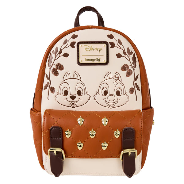 Loungefly Disney Chip 'n' Dale Acorn Quilted Texture Mini Backpack