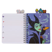 Loungefly Disney Villains Iridescent All-Over Print Stationery Spiral Tab Journal