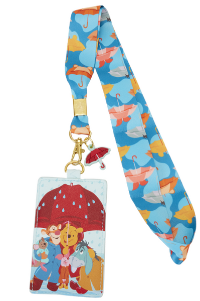 Loungefly Disney Winnie the Pooh & Friends Rainy Day Lanyard With Card Holder