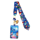 Loungefly Disney Stitch Camping Cuties Lanyard With Card Holder