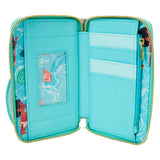 Loungefly Disney Young Moana Ocean Waves Zip Around Wallet