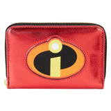 Loungefly Pixar The Incredibles 20th Anniversary Metallic Cosplay Zip Around Wallet