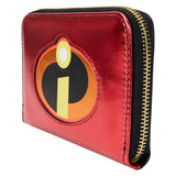 Loungefly Pixar The Incredibles 20th Anniversary Metallic Cosplay Zip Around Wallet