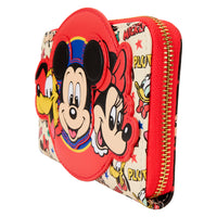 Loungefly Disney Mickey & Friends Classic All-Over Print Zip Around Wallet