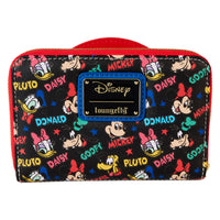 Loungefly Disney Mickey & Friends Classic All-Over Print Zip Around Wallet