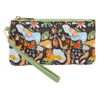 Loungefly Disney The Lion King 30th Anniversary All-Over Print Canvas Zipper Pouch Wristlet